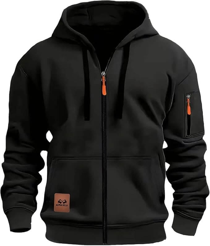 Hoodie mit Reißverschluss für Herren – 70% Rabatt
