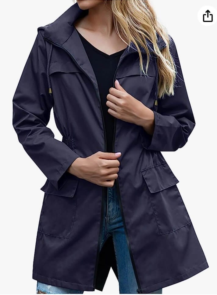 Dünne Regenjacke für Damen – 50% Rabatt