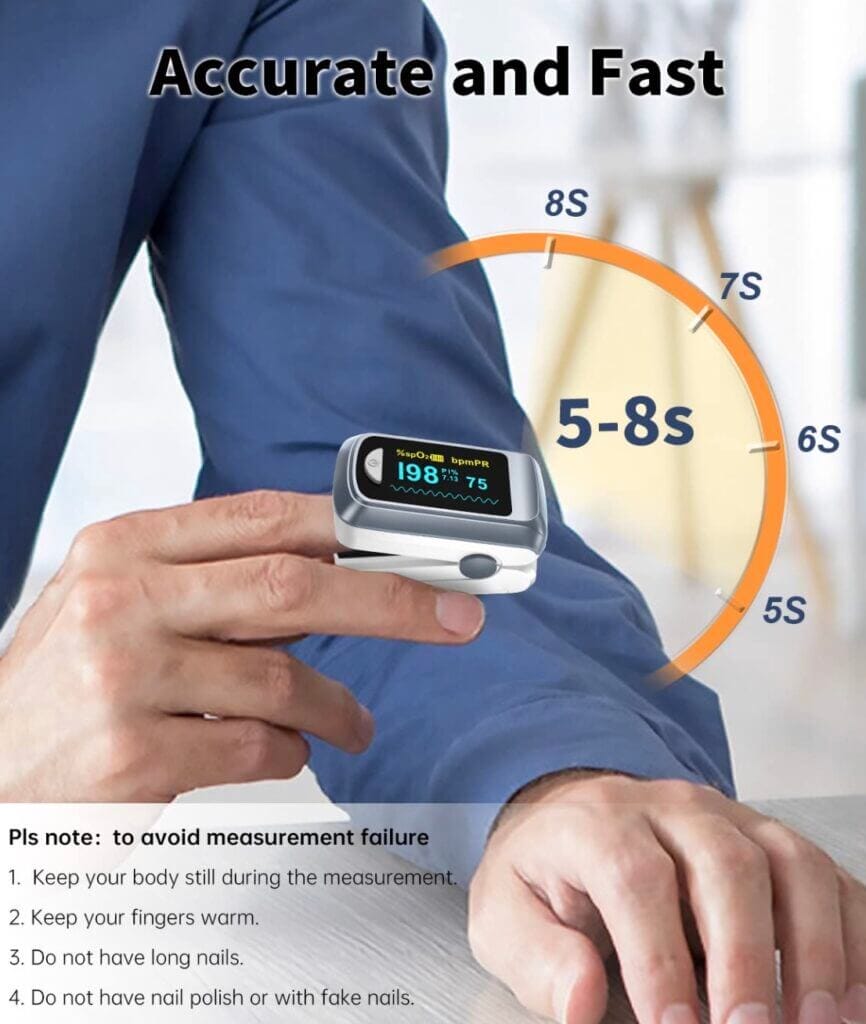 Fingerpulsoximeter, Blutsauerstoffsättigungsmonitor – 50% Rabat