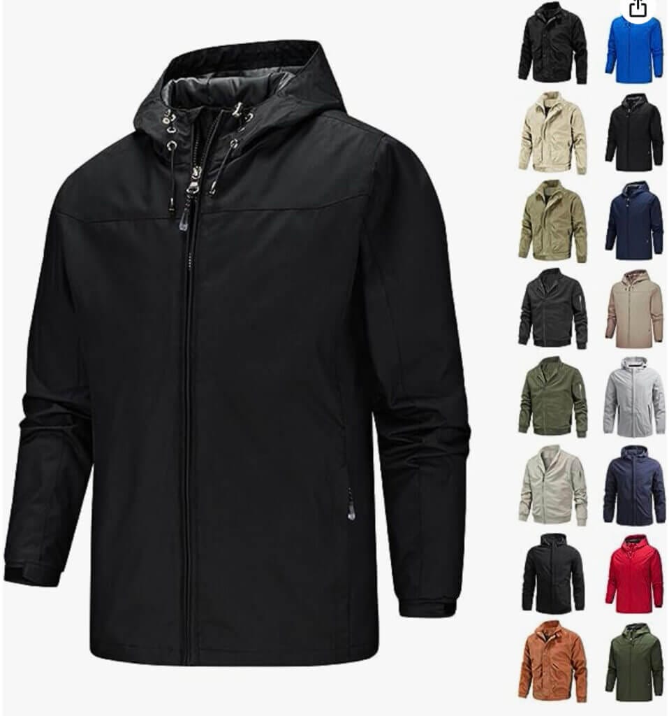 RMBLYfeiye Übergangsjacke für Herren – 50% Rabatt
