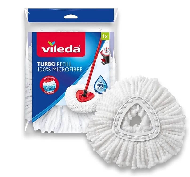 Vileda Turbo Easy Wring & Clean Classic Ersatzmoppkopf – 73% Rabatt