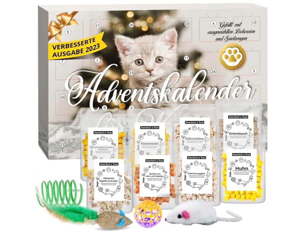 Adventskalender für Katzen 2023 – 25% Rabatt