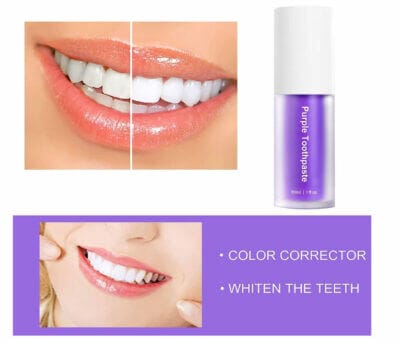 Farbkorrektur-Zahnpasta