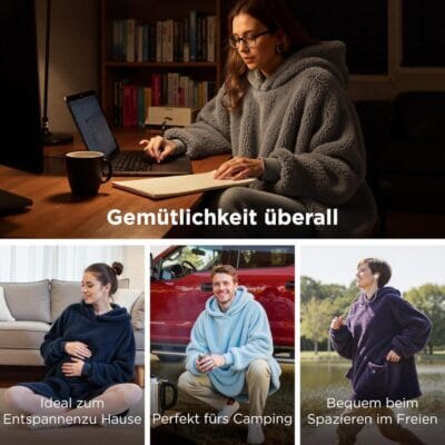 BEDSURE Hoodie Decke