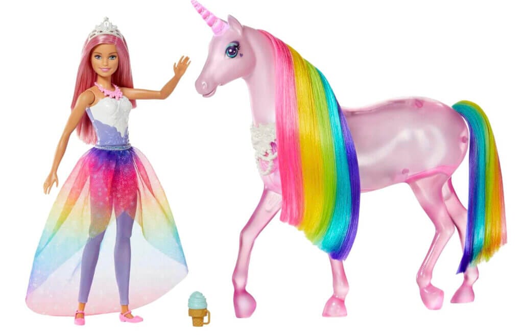 Barbie Dreamtopia Magisches Zauberlicht Einhorn und Puppe – 41% Rabatt