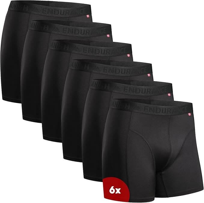 DANISH ENDURANCE Sport Boxershorts für Herren (6er Pack) – 31% Rabatt
