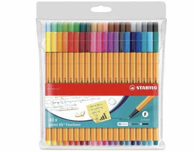 STABILO point 88 Fineliner 40er Pack - 49% Rabatt 3 Fineliner STABILO point 88 40er Pack 40 Farben
