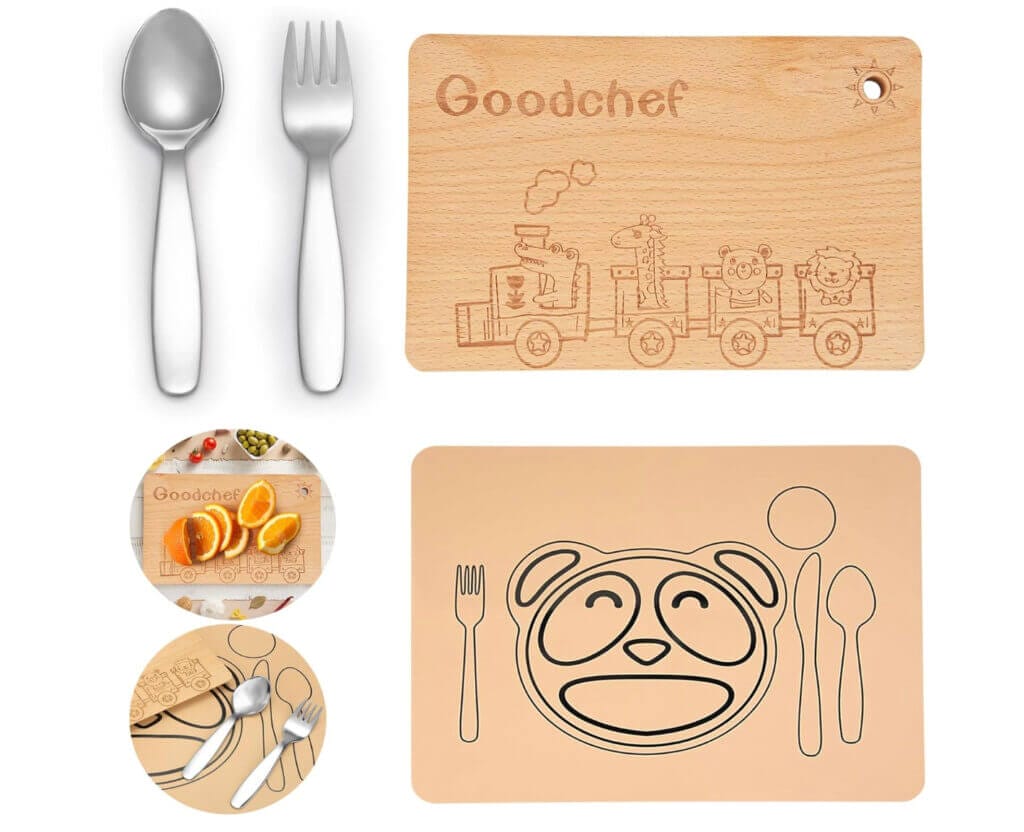 4-teiliges Kinderbesteck-Set – 55% Rabatt