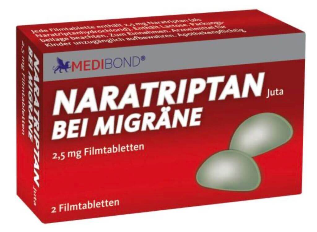 Naratriptan Medibond bei Migräne 2,5 mg 2 Filmtabletten – 50% Rabatt