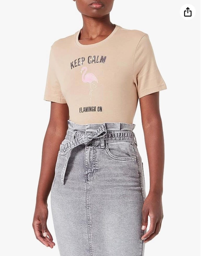 ONLY Damen T-Shirt Flamingo Top Box – 59% Rabatt