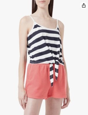 ONLY Damen Onlmay SL Knot Short Stripe JRS Top