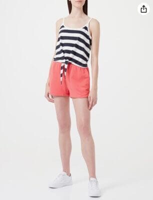 ONLY Damen Onlmay SL Knot Short Stripe JRS Top1