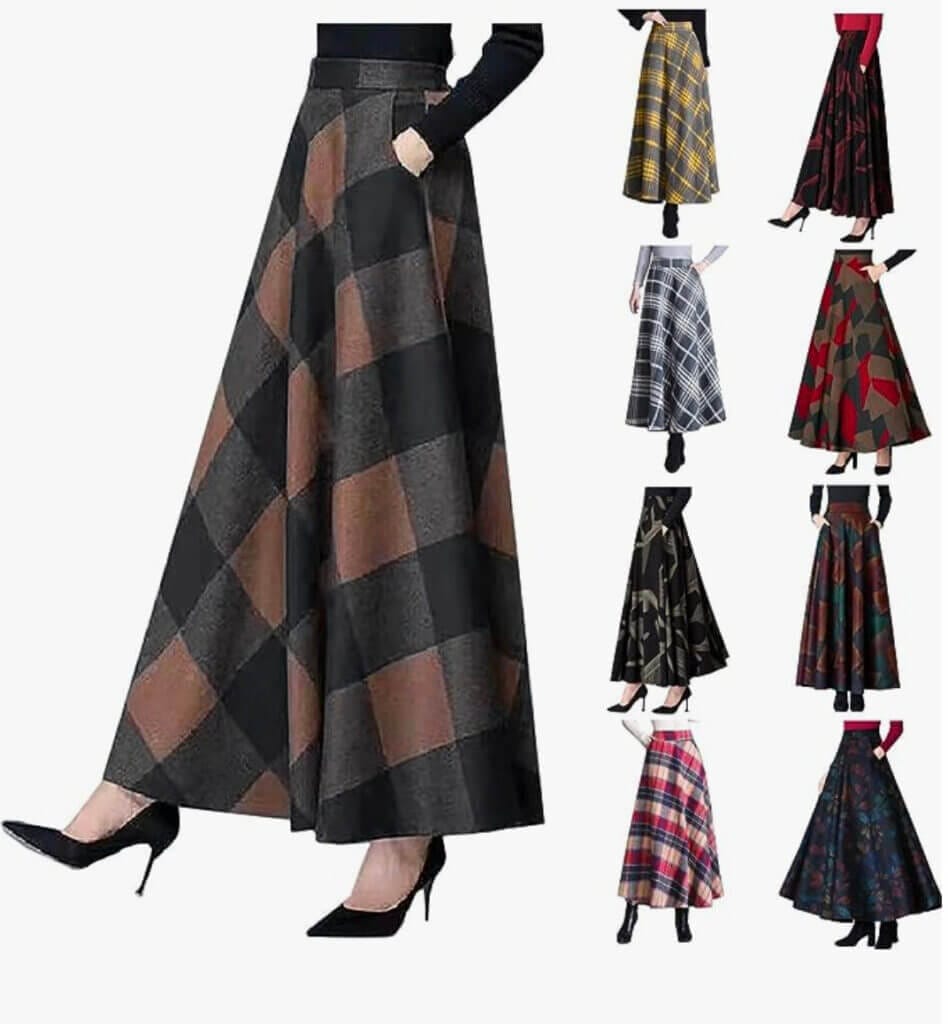 Damen Vintage Maxirock – 30% Rabatt