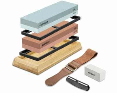 Schleifstein Set Japanisches Schleifstein-Set: 400-8000 Körnungen, perfekt zum Schärfen und Polieren von Messern.