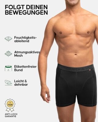 DANISH ENDURANCE 6er Pack Sport Boxershorts 