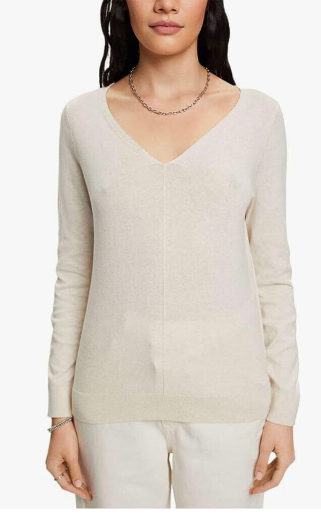 ESPRIT Strickpullover mit V-Ausschnitt – 63% Rabatt