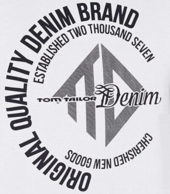 TOM TAILOR Denim Herren T Shirt mit rundem Print1