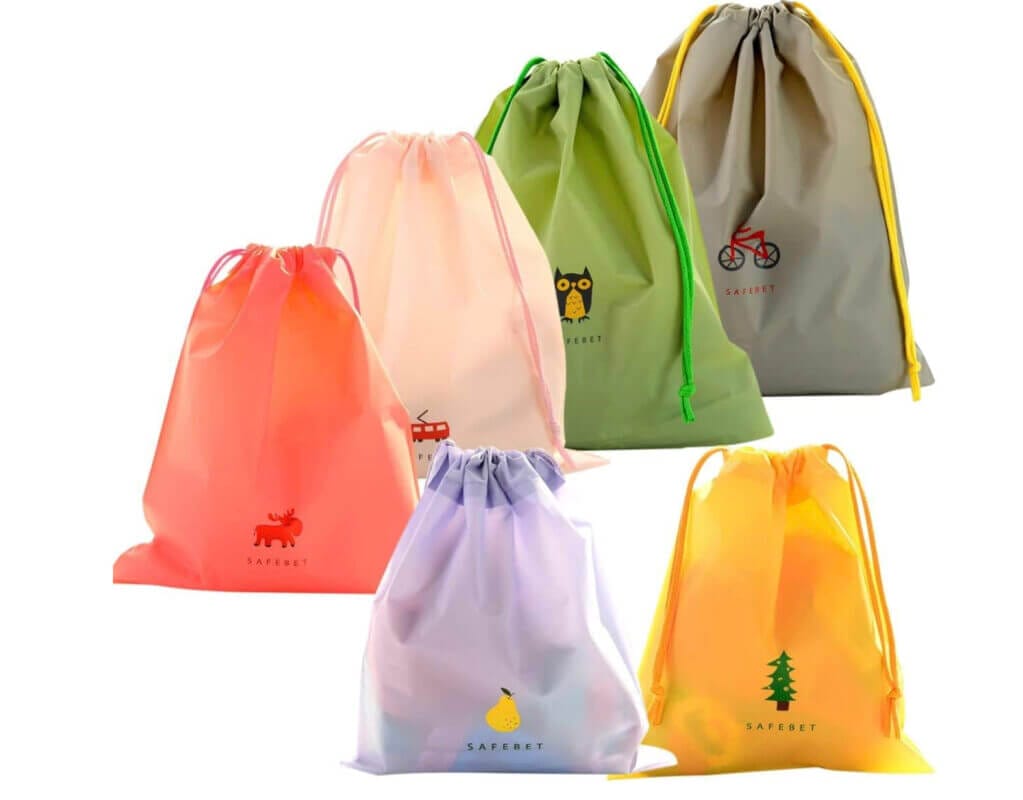 Turnbeutel im 6er-Pack – 60% Rabatt