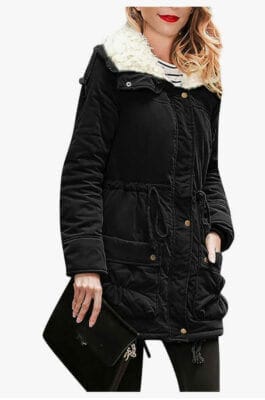 WANZZXCSL Wintermantel mit Kapuze - 50% Rabatt 1 Wintermantel