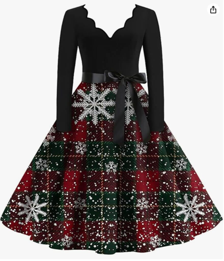 Damen Weihnachtskleid – 40% Rabatt