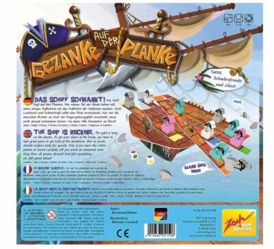 Zoch 601105159 Gezanke auf der Planke – das spannende Piratenspiel 2 bis 4 Spieler ideales Familienspiel fuer Jungen und Maedchen ab 6 Jahren1