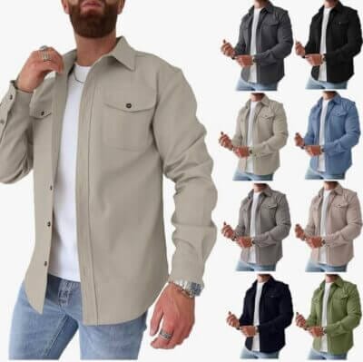 Button Down Shirt Herren 