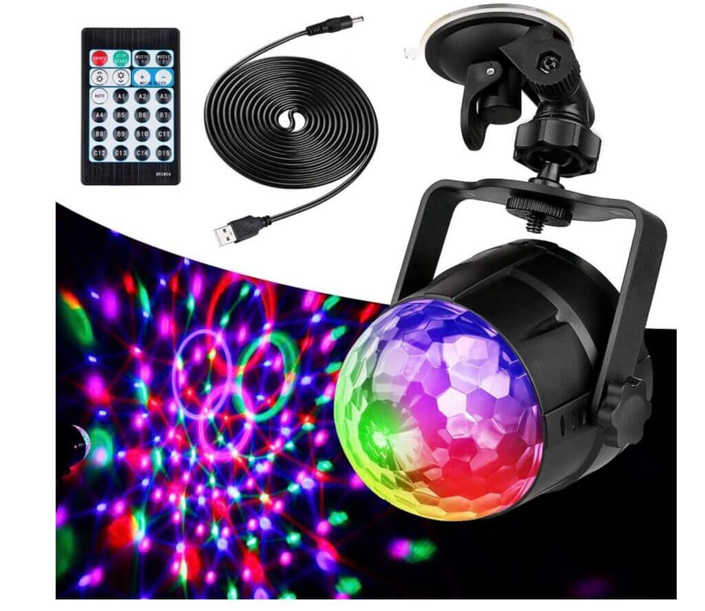 Anpro Disco Lights, Sound-aktivierte LED – 50% Rabatt