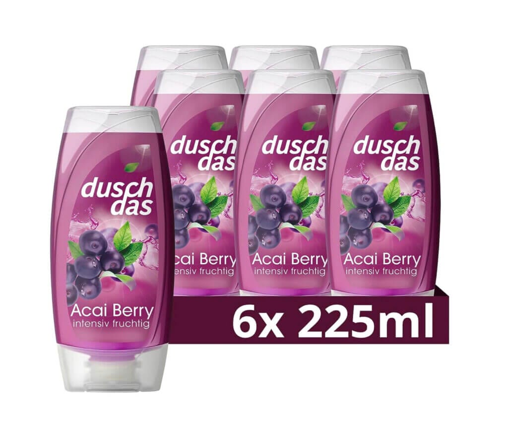 Duschdas Duschgel Acai Berry 6x225ml – 35% Rabatt