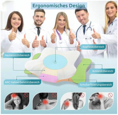 Ergonomisches Design DONAMA Memory Foam Kissen 