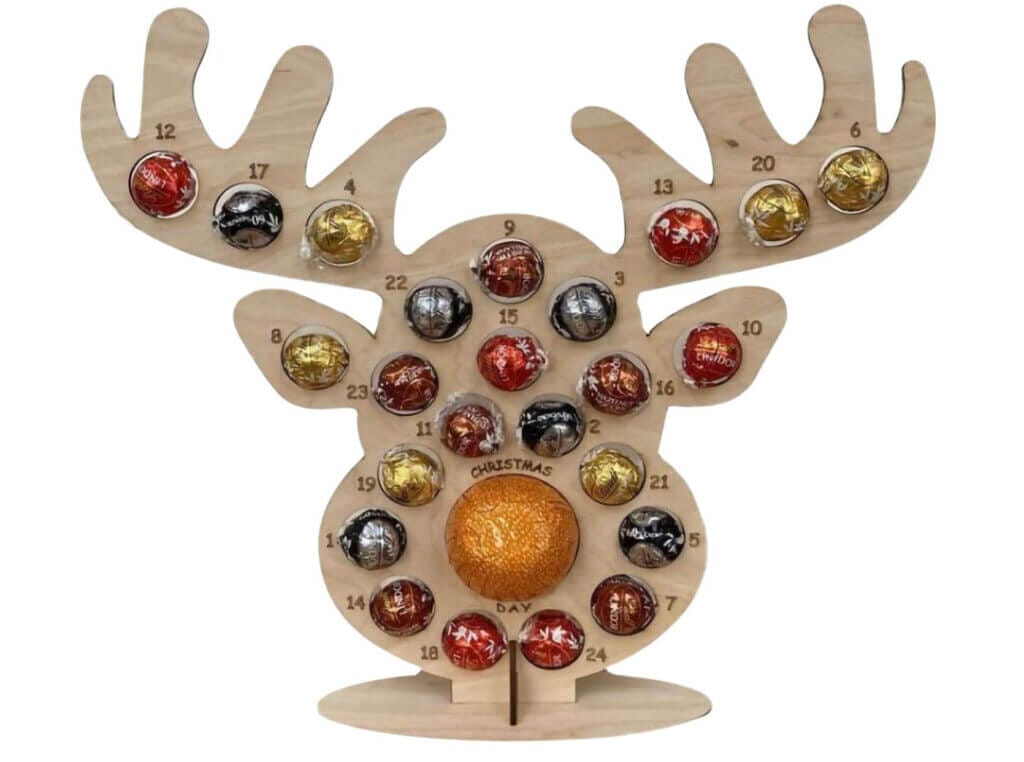 Holz Adventskalender – 50% Rabatt