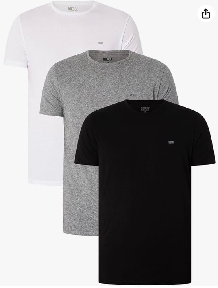 Diesel Herren T-Shirt im 3er Pack – 55% Rabatt