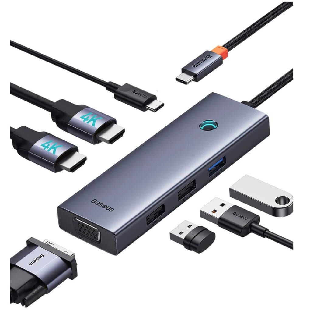 Baseus USB C HUB mit Dual 4K HDMI Display – 30% Rabatt