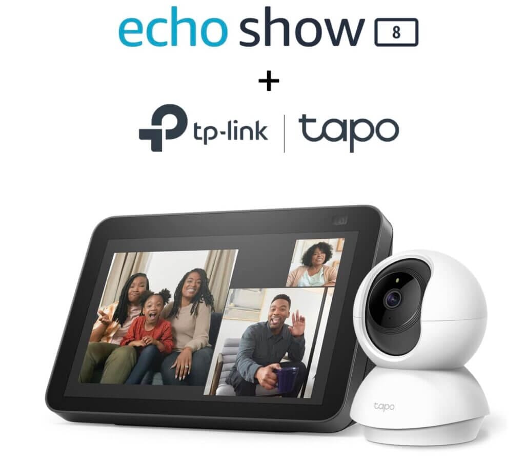 Echo Show 8 + TP-Link Tapo Überwachungskamera – 44% Rabatt