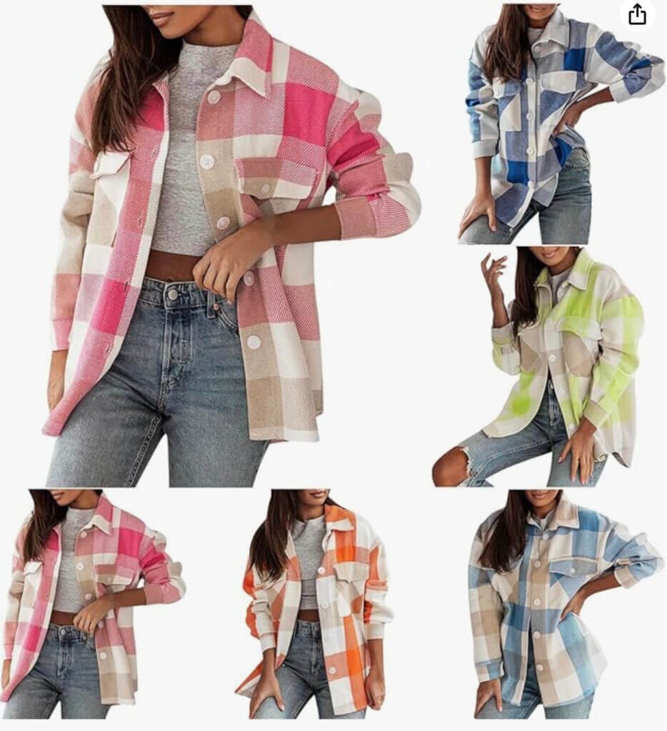 yruphome Damen Hemdjacke – 50% Rabatt