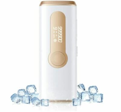 Schmerzfreie Haarentfernung: IPL-Gerät mit Gefrierfunktion und 999.000 Lichtimpulsen. Effektiv für Körper und Gesicht.