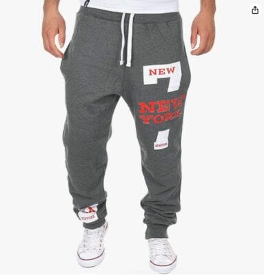 Jogginghose Herren Baumwolle Y2K Sporthose Herren Lange Baggy