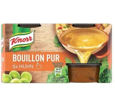 Knorr Bouillon Pur Huhn leckere Huehnerbouillon mit vollem Geschmack 6 x 28g