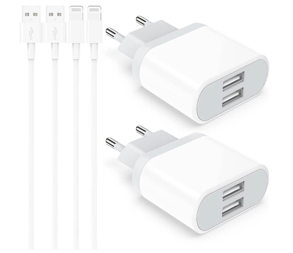 iPhone Ladegerät 4er-Pack – 54% Rabatt