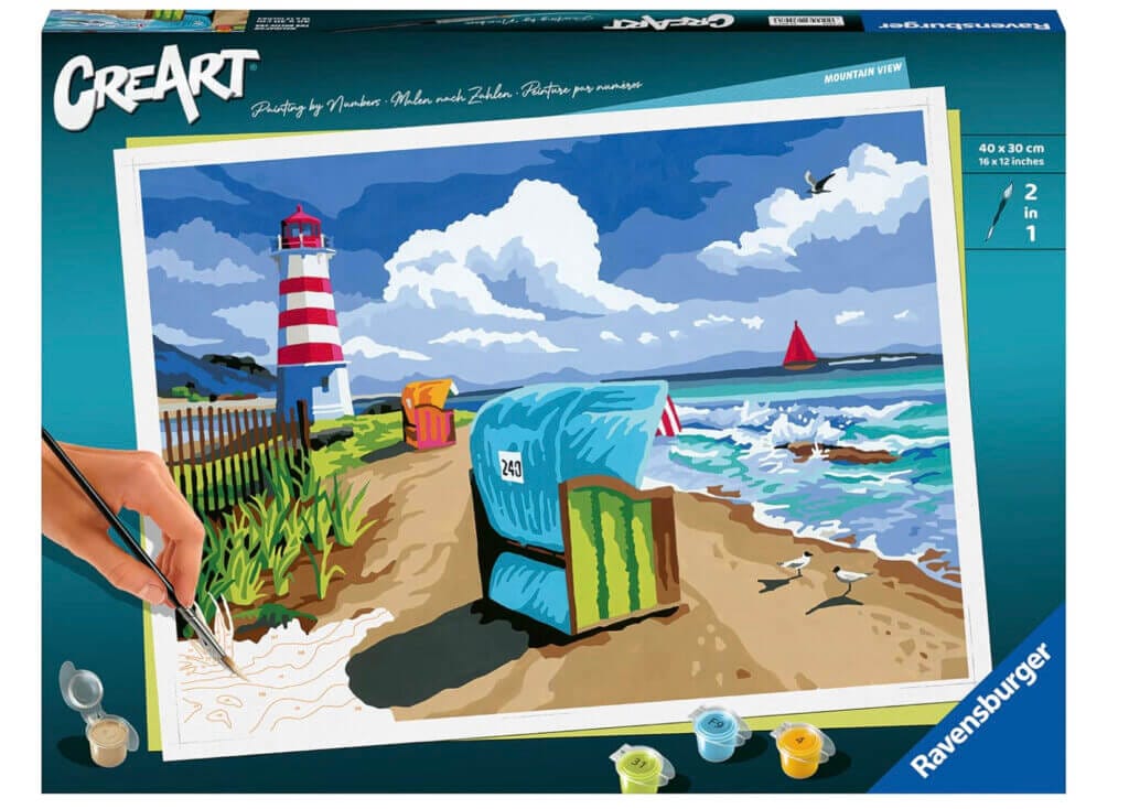 Ravensburger CreArt Malen nach Zahlen Holiday on the Baltic Sea – 20% Rabatt