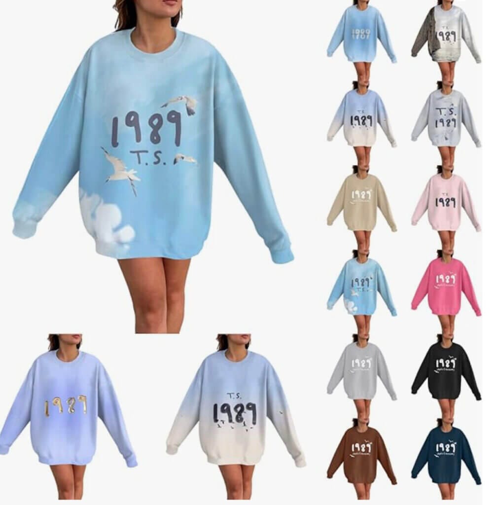 Damen Pullover mit 1989-Print – 50% Rabatt