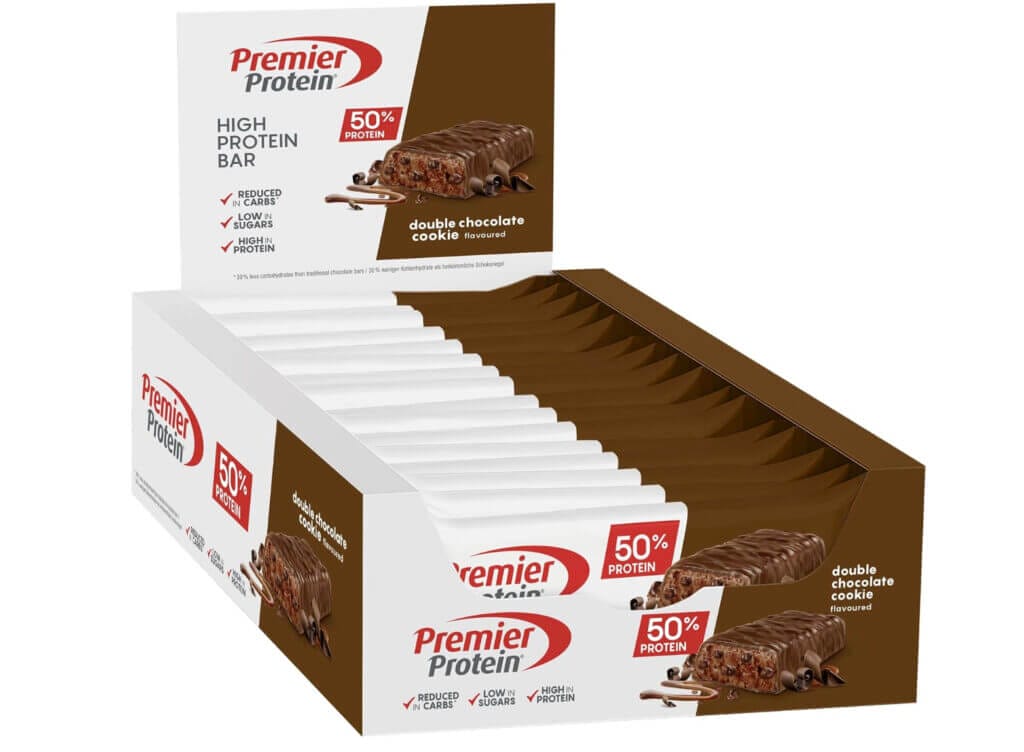Premier Protein High Bar Double Chocolate (16x40g) – 44% Rabatt