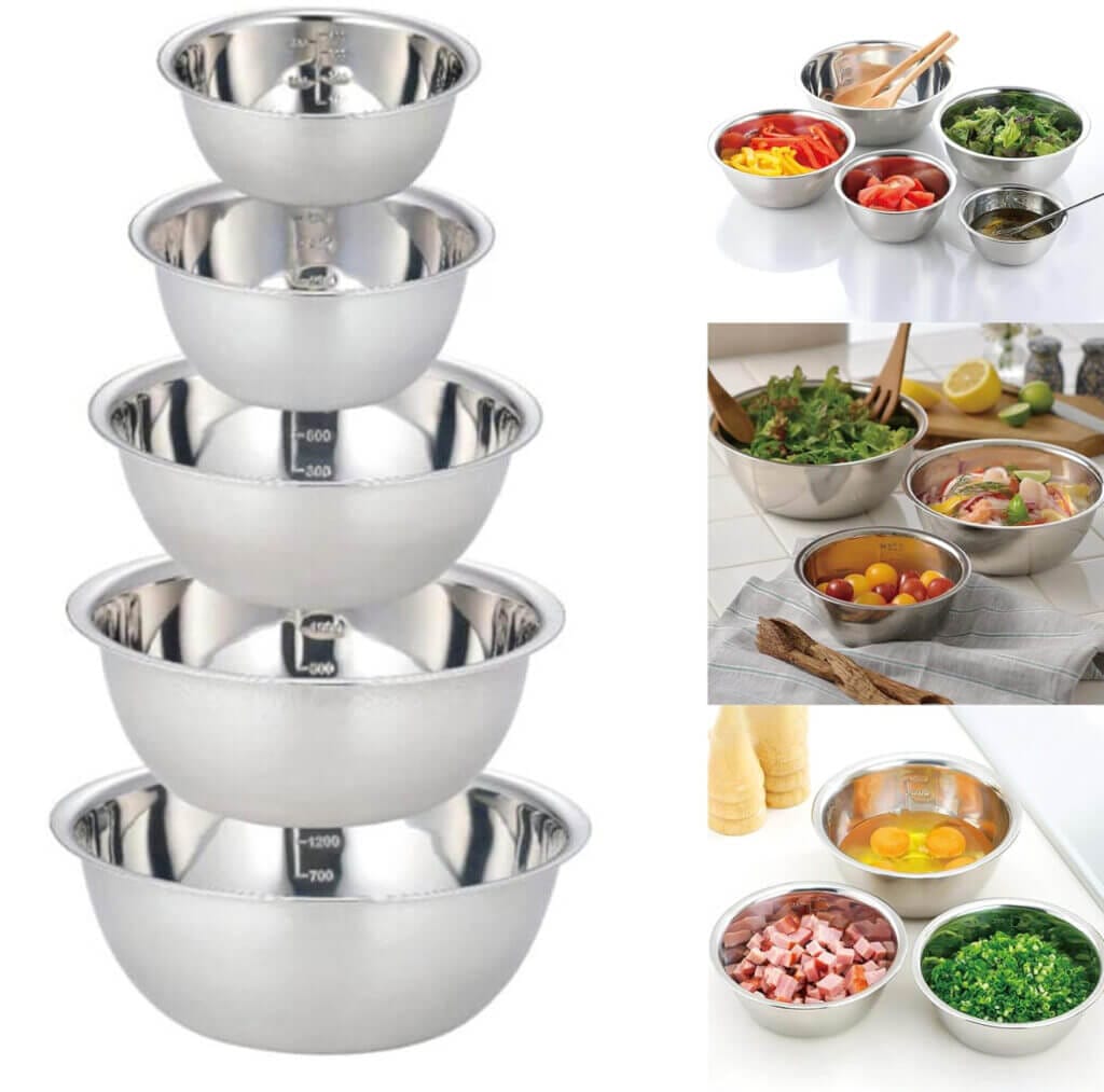 Generisch 5 große Rührschüsseln – 50% Rabatt