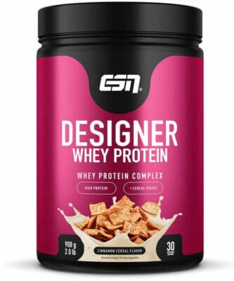 ESN Designer Whey Protein Pulver in der Geschmacksrichtung Cinnamon Cereal in der 908 g Dose