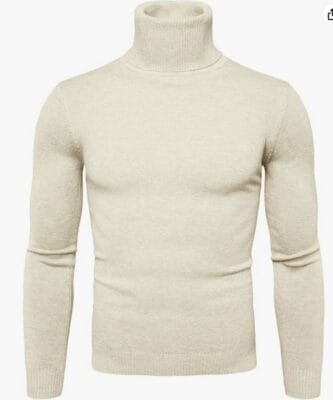 Herren Longsleeve Rollkragenpullover