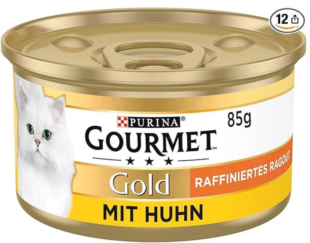 PURINA GOURMET Gold mit Huhn Katzenfutter nass, 12er Pack – 31% Rabatt