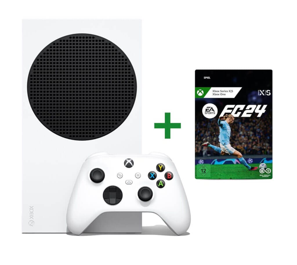 Xbox Series S – White 512GB Digital Console + EA SPORTS FC™ 24 Standard Edition – 21% Rabatt