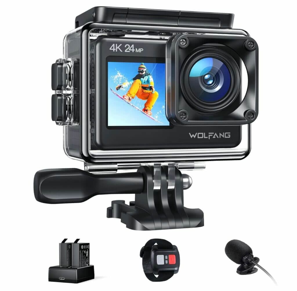 WOLFANG GA200 Action Cam Unterwasserkamera – 53% Rabatt