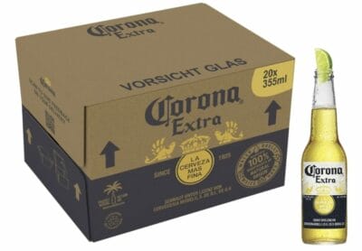 Genieße Corona Extra Premium Lager: Mexikanische Sonne und Strandgefühl mit jedem Schluck. Perfekt mit Limette.