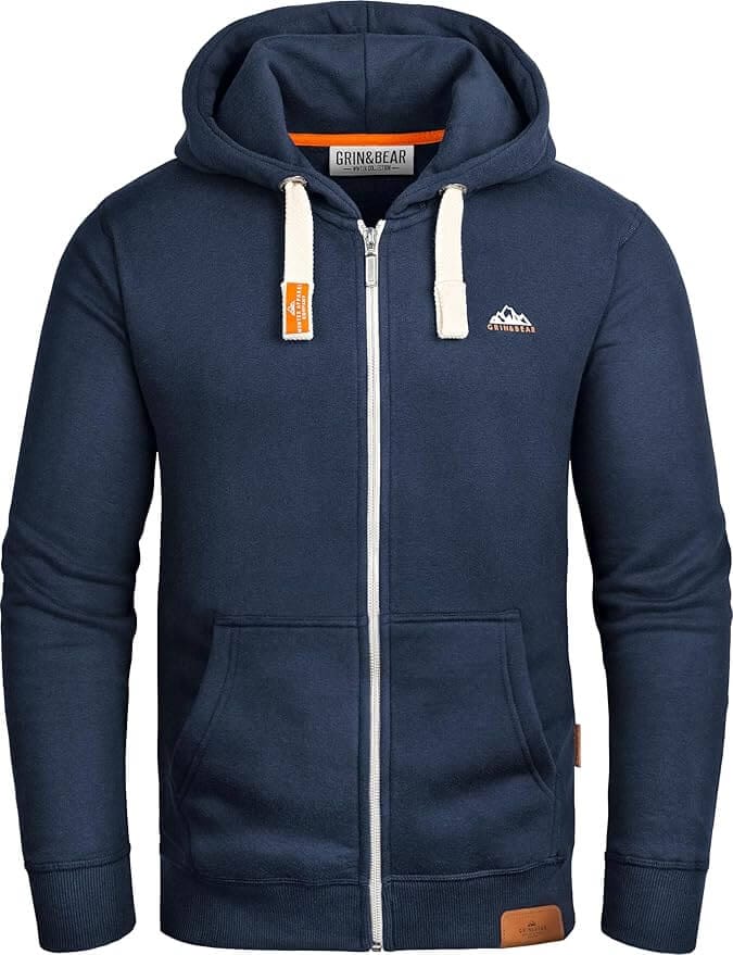 Grin&Bear Hoodie Herren Sweatjacke – 20% Rabatt