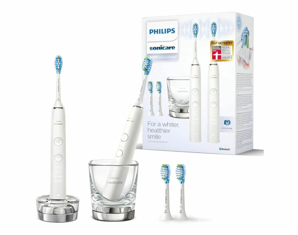 Philips Sonicare DiamondClean 9000 Elektrische Zahnbürste (Doppelpack) – 60% Rabatt